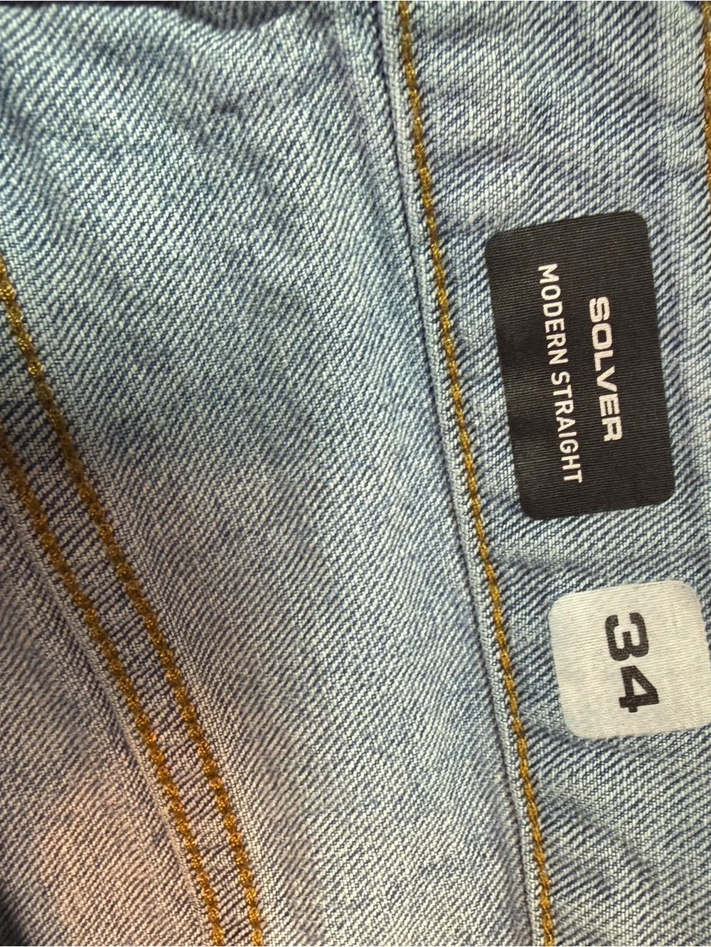 Volcom Men's Slim Straight Jeans in Light Blue Denim
